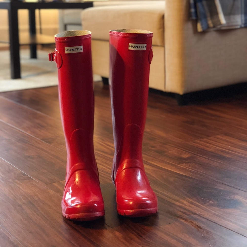 Hunter Red Rain Boots